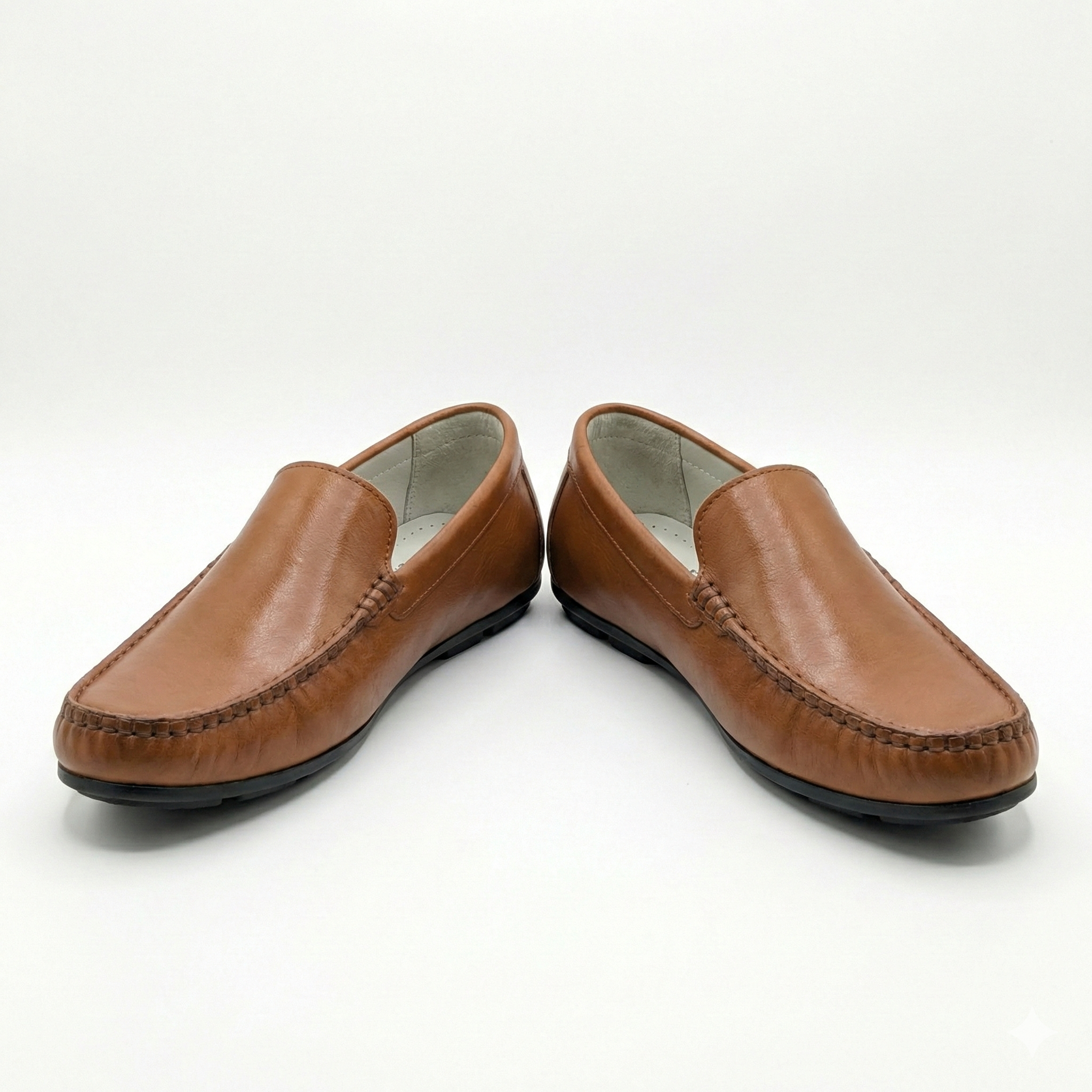 Men's Premium Genuine Leather Square-Toe Loafers