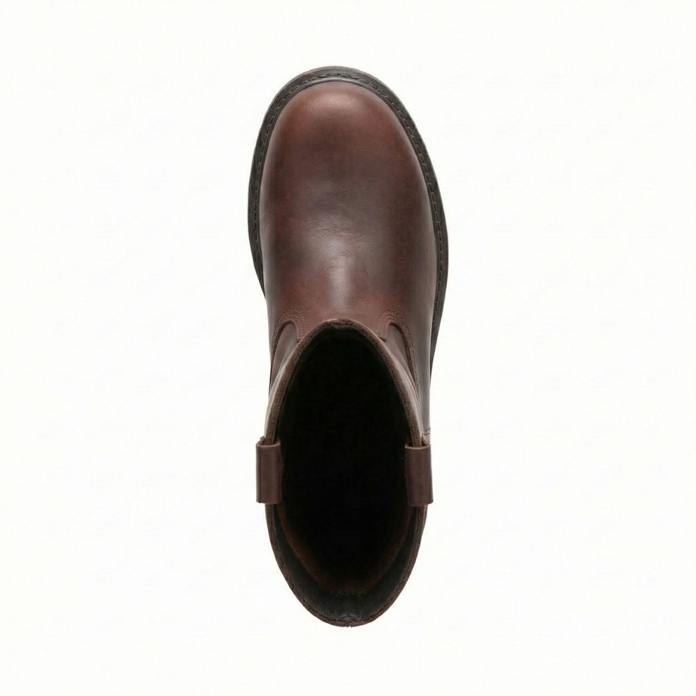 Genuine Leather Pull-On Boots for Men