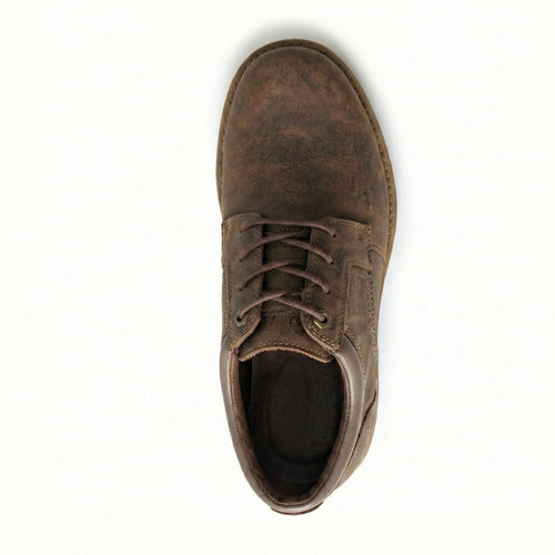 Genuine Leather Lace-Up Casual Shoes for Men